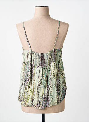 Top manches bretelles ajustables fines bretelles vert SUD EXPRESS femme