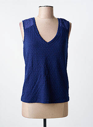 Top stretch sans manche bleu ONE STEP femme