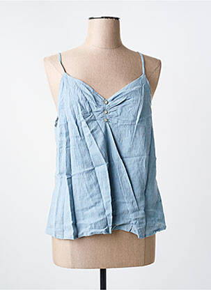 Top manches bretelles ajustables fines bretelles bleu ME-TISSE femme