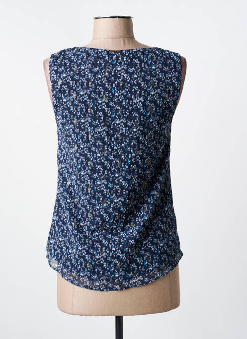 Top imprimé fantaisie sans manche bleu ONE STEP femme