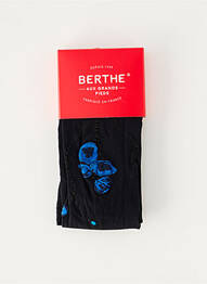 Collants imprimé fantaisie bleu BERTHE AUX GRANDS PIEDS femme