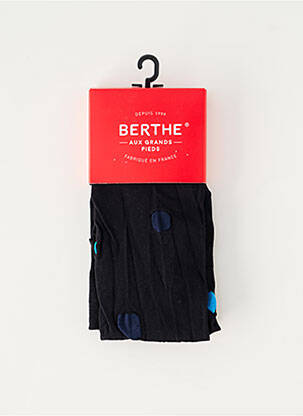 Collants imprimé fantaisie bleu BERTHE AUX GRANDS PIEDS femme