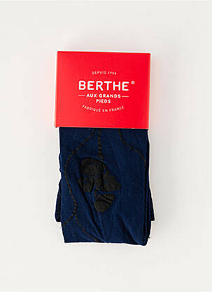 Collants stretch bleu BERTHE AUX GRANDS PIEDS femme