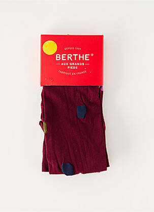 Collants imprimé fantaisie violet BERTHE AUX GRANDS PIEDS femme