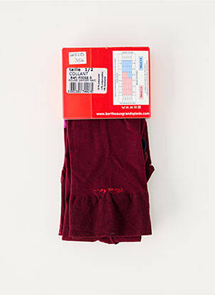 Collants imprimé fantaisie violet BERTHE AUX GRANDS PIEDS femme