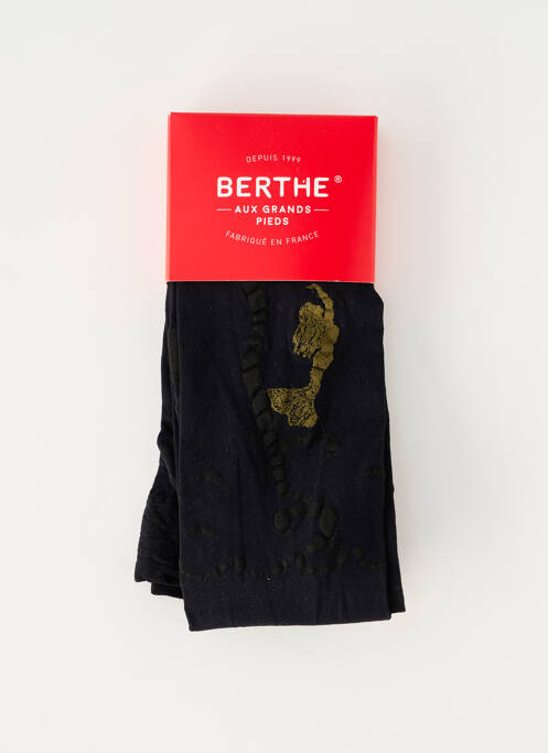 Collants imprimé fantaisie jaune BERTHE AUX GRANDS PIEDS femme