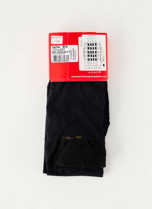 Collants imprimé fantaisie jaune BERTHE AUX GRANDS PIEDS femme