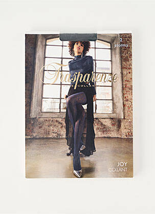 Collants imprimé fantaisie gris TRASPARENZE femme