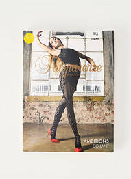 Collants imprimé fantaisie noir TRASPARENZE femme