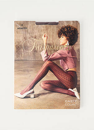 Collants imprimé fantaisie violet TRASPARENZE femme