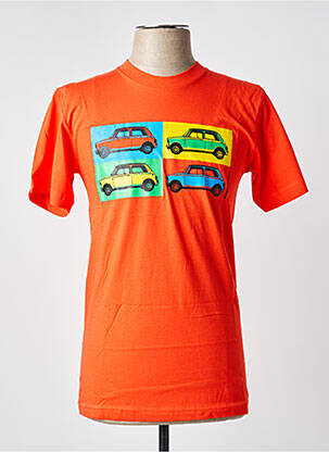 T-shirt coupe cintrée manches courtes orange MA LOCOMOTION homme