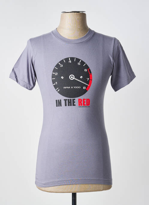 T-shirt stretch manches courtes gris MA LOCOMOTION garcon