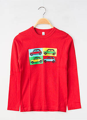 T-shirt manches longues manches longues rouge MA LOCOMOTION garçon