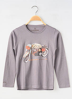T-shirt manches longues manches longues gris MA LOCOMOTION garçon