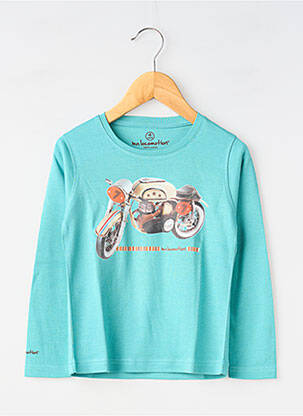 T-shirt manches longues manches longues bleu MA LOCOMOTION garçon