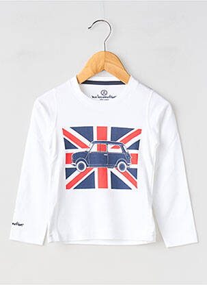 T-shirt manches longues manches longues blanc MA LOCOMOTION garçon