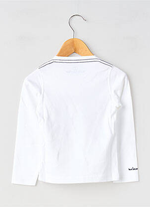 T-shirt manches longues manches longues blanc MA LOCOMOTION garçon