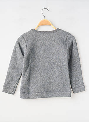 Sweat-shirt stretch manches longues gris MA LOCOMOTION garçon