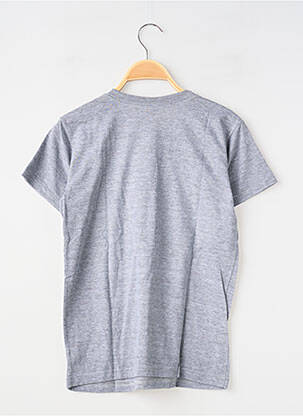 T-shirt stretch manches courtes gris MA LOCOMOTION garçon