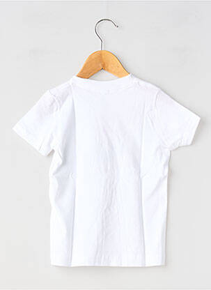 T-shirt stretch manches courtes blanc MA LOCOMOTION garçon