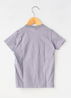 T-shirt stretch manches courtes gris MA LOCOMOTION garçon