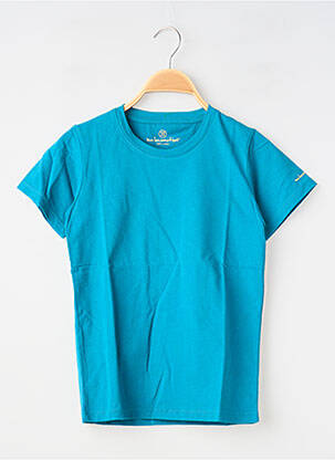 T-shirt stretch manches courtes bleu MA LOCOMOTION garçon