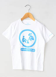 T-shirt stretch manches courtes blanc MA LOCOMOTION garcon