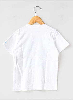 T-shirt stretch manches courtes blanc MA LOCOMOTION garçon