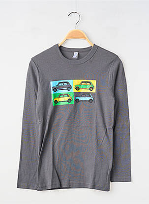 T-shirt gris MA LOCOMOTION garçon