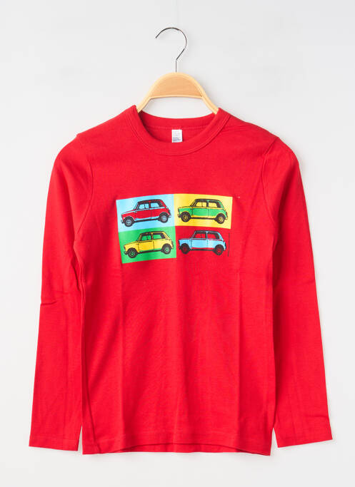 T-shirt manches longues manches longues rouge MA LOCOMOTION garcon