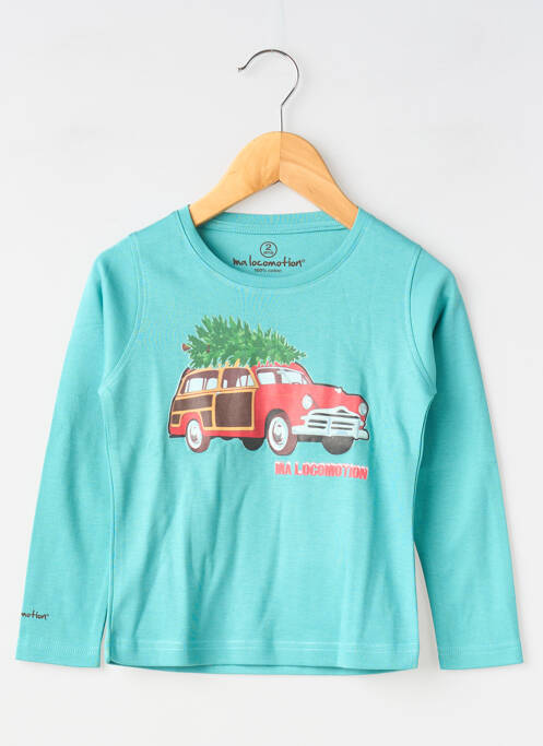 T-shirt manches longues manches longues bleu clair MA LOCOMOTION garcon