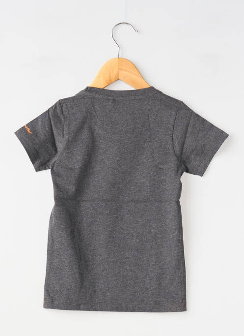 T-shirt stretch manches courtes gris MA LOCOMOTION garcon