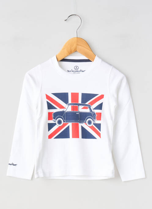 T-shirt blanc MA LOCOMOTION garçon