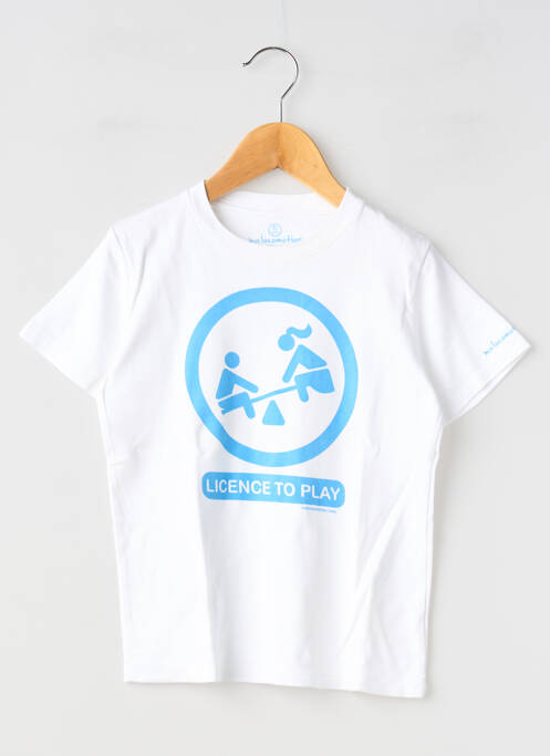 T-shirt blanc MA LOCOMOTION garçon