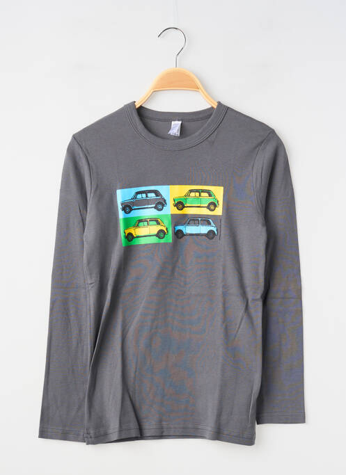 T-shirt gris MA LOCOMOTION garçon