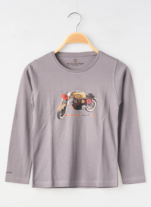 T-shirt gris MA LOCOMOTION garçon