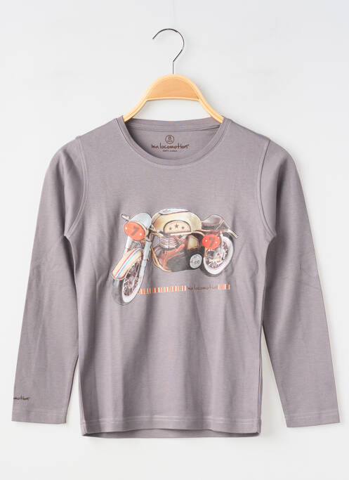 T-shirt gris MA LOCOMOTION garçon