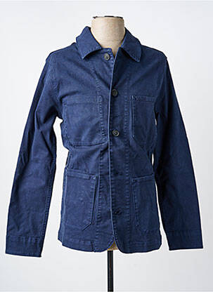 Veste casual fermeture boutonnée sur le devant bleu SELECTED homme