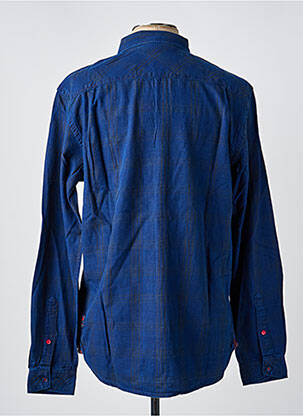 Chemise manches longues bleu TIMEZONE homme