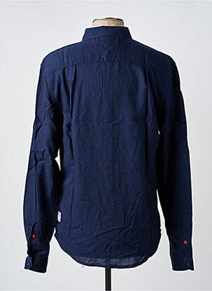 Chemise manches longues bleu TIMEZONE homme