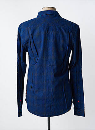 Chemise manches longues bleu TIMEZONE homme