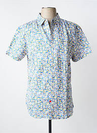 Chemise manches courtes bleu TIMEZONE homme