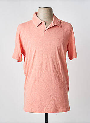 Polo tissage jersey manches courtes rose SELECTED homme