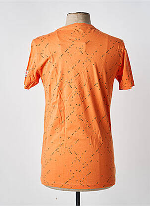T-shirt orange TIMEZONE homme
