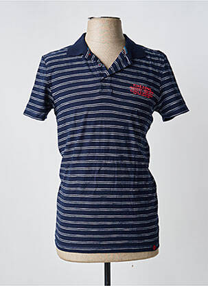 Polo bleu TIMEZONE homme