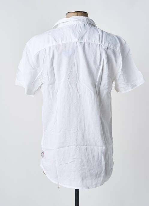 Chemise manches courtes blanc TIMEZONE homme