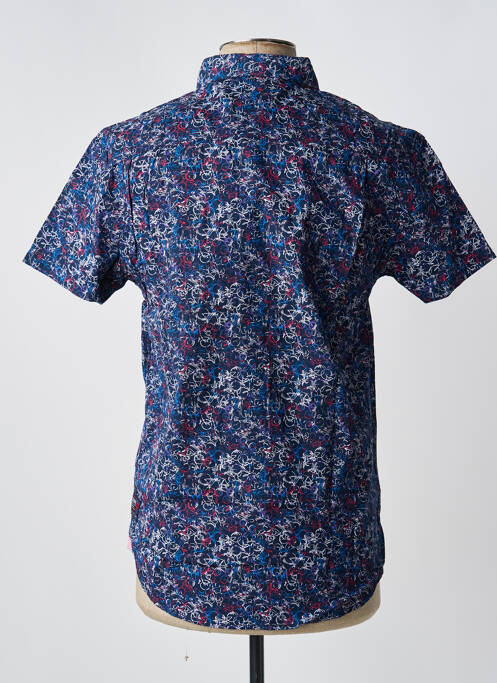 Chemise manches courtes bleu TIMEZONE homme