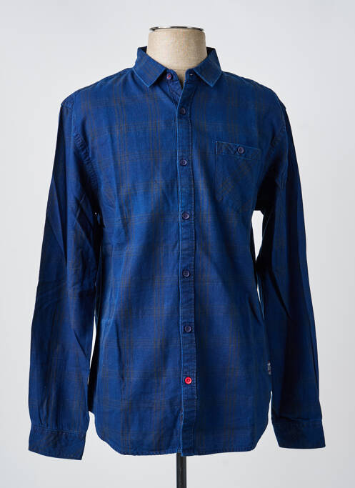 Chemise manches longues bleu TIMEZONE homme