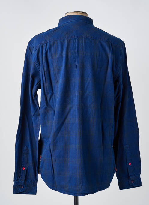 Chemise manches longues bleu TIMEZONE homme