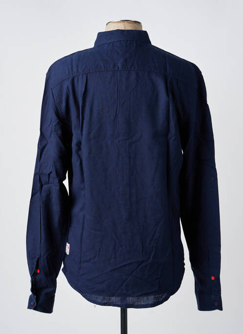 Chemise manches longues bleu TIMEZONE homme